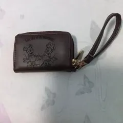 【新品未使用】ミッキー＆ミニー カードホルダー後ろポケットあり