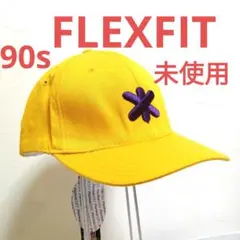 90sFLEXFITキャップ デッドストック新品未使用YUPOONG刺繍ステッチ