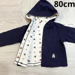 ラルフローレン ベビー パーカー 80cm フード付き リバーシブル クマ柄