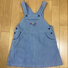 ファミリア familiar ジャンパースカート 110cm 刺繍 ポケット