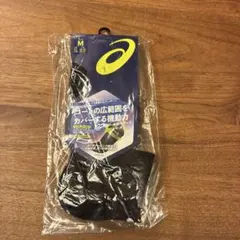 ASICS ブラックソックス Mサイズ 1ペア