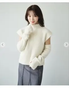 Aimeine エメイン シルク混コンパクトリブニット - メルカリ