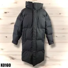 ★美品 ノースフェイス フード ロングダウン 韓国 XL ブラック K0160
