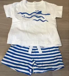PETIT BATEAU Tシャツとショートパンツセット　※値下げ不可