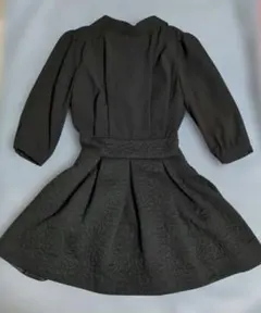 JILL by JILLSTUART ブラック 花柄テクスチャー ミニワンピース