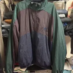 90s adidas ナイロンジャケット 緑・紫・青ヴィンテージ