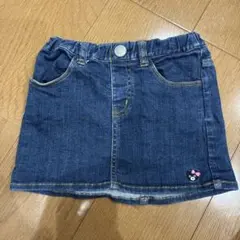 ミキハウス　ダブルビー　デニムスカート 110サイズのサムネイル