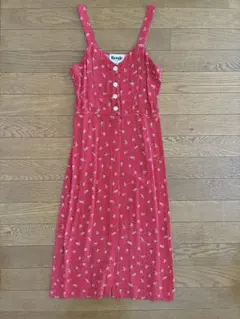 Rouje 花柄 キャミワンピース レッドのサムネイル
