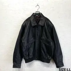 ヴィンテージレザージャケット｜シボあり本革｜Mブラック｜短丈A2G1