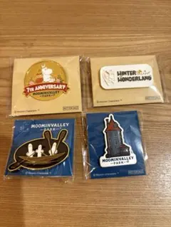 【限定】ムーミンバレーパーク 　ピンバッジ　7周年限定バッジ4個セット
