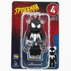 【④スパイダーマン ブラックコスチューム】 ベアブリック ハッピーくじ