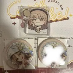 にじさんじ 8周年 缶バッジ アクリルブロック　シスター・クレア　3点