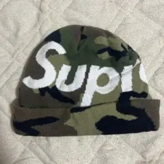 Supreme カモフラージュ ニット帽 ビーニー