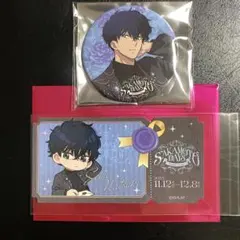 サカモトデイズ 勢羽夏生 アモカフェ 缶バッジ チケット風ステッカー