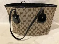 ★GUCCI グッチ　GG柄 トートバッグ ブラウン ブラック レディース★