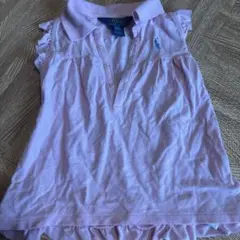 POLO RALPH LAUREN フリルポロシャツ 3T ピンク