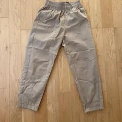 GU ベージュ チノパン ウエストゴム