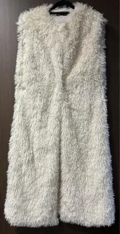 ファー　ロングベスト