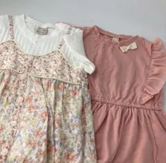 女の子　半袖　トップス　Tシャツ　チュニック　petit main 80