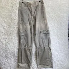 ザラ ZARA カーゴパンツ ウォッシュ加工 ベージュ 36 S相当