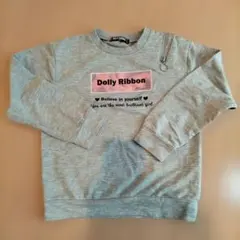 女の子　DOLLY RIBBON　長袖　トレーナー　スウェット　140