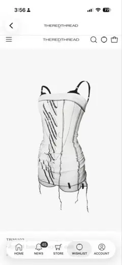theredthread script bare shorts set - メルカリ