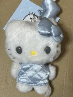 ハローキティ マスコットホルダー（ミニチュアキルト）ブルー