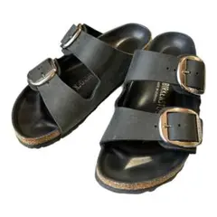 【訳アリ】ビルケンシュトック アリゾナ ビッグバックル 黒 38 24.5cmのサムネイル