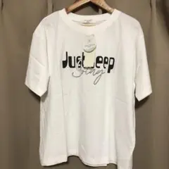 サマンサモスモスブルー　接触冷感ロゴTシャツ オフ