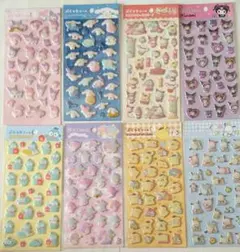 サンリオ　ぷくっとシール　ダイソー　8種