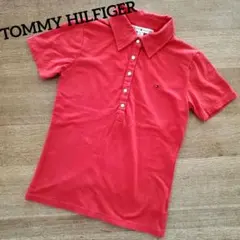 ⭐在庫大処分セール⭐TOMMY HILFIGER 半袖ポロシャツ 赤 ０サイズ。