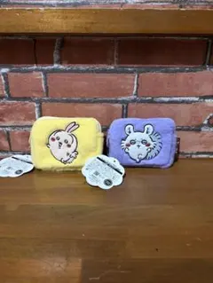 ちいかわ ふわふわミニポーチ うさぎ モモンガ 2点セット