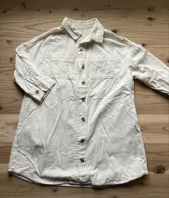 コーデュロイ　シャツワンピース　サイズ110