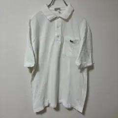 Lacoste ホワイト ポロシャツ ポケット付き　メンズ