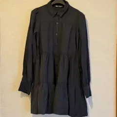ZARA ティアードシャツワンピース