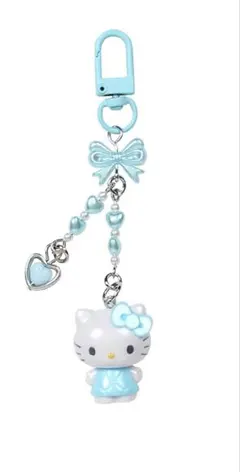 ハローキティ シークレットキーホルダー 水色 エンジェル