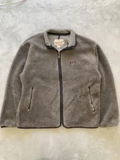 90s Woolrich ボアジャケット　フルジップ　グレー　L