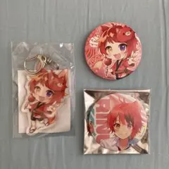 すとぷり 莉犬 缶バッジ アクリルキーホルダー