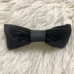 ALEXANDRE DE PARI バレッタ　リボン　ブラック