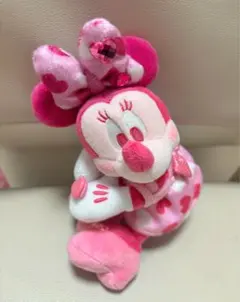 【即発送】パルパル　ミニーマウス ぬいぐるみ キーホルダー付き