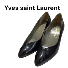 Yves Saint Laurent YSL パンプス 35.5 黒 レザーのサムネイル