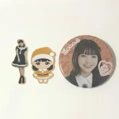 私立恵比寿中学 桜井えま フレークシール 缶バッジ