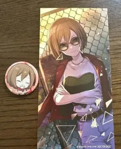 プロセカ　プロジェクトセカイ　MEIKO アニメイト特典しおり（箔押し）　バッジ