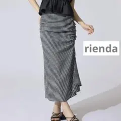rienda❤️ギャザーマーメイドジャストウエストスカート