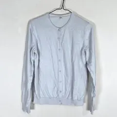 【UNIQLO】UVカットスーピマコットンクルーネックカーディガン Lサイズ