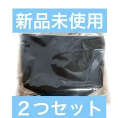 レザー製 黒 ポーチ ファスナー付き