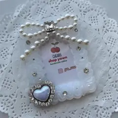 ホイップデコトレカケースキラキラリボンハート