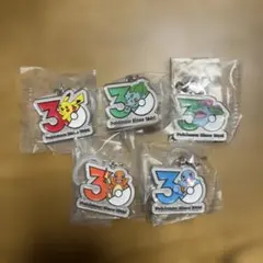 し*ま様 ポケモン　30周年メタルチャーム　5点セット