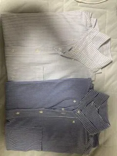 ユニクロ半袖シャツ（ストライプ）　Lサイズ×2