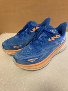 クリフトン9 28cm HOKA 青　ブルー/オレンジ